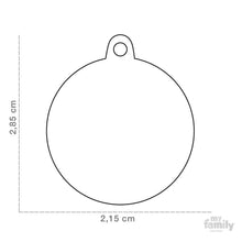 Load image into Gallery viewer, Médaille collection SHINE, CIRCLE GLITTER ROSE, PETIT - Boutique Le Jardin Des Animaux -médailleBoutique Le Jardin Des AnimauxGL04SMALLPINK
