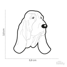 Load image into Gallery viewer, Médaille pour chien collection Friends, BASSET, Couleurs variées - Boutique Le Jardin Des Animaux -médailleBoutique Le Jardin Des AnimauxMF02

