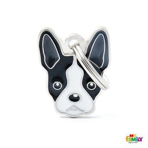 Médaille pour chien collection Friends, BOSTON TERRIER - Boutique Le Jardin Des Animaux -médailleBoutique Le Jardin Des AnimauxMF70