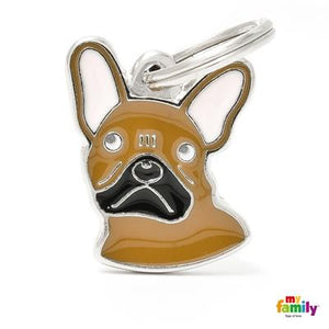 Médaille pour chien collection Friends, BOULEDOGUE FRANÇAIS, Couleurs variées - Boutique Le Jardin Des Animaux -médailleBoutique Le Jardin Des AnimauxMF24BROWN