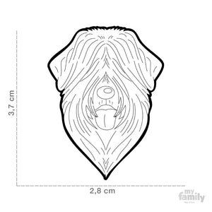 Médaille pour chien collection Friends, BOUVIER DES FLANDRES, TERRIER RUSSE - Boutique Le Jardin Des Animaux -médailleBoutique Le Jardin Des AnimauxMF101