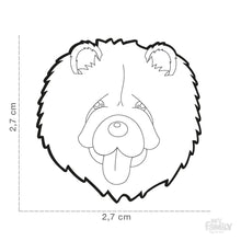 Load image into Gallery viewer, Médaille pour chien collection Friends, CHOW CHOW - Boutique Le Jardin Des Animaux -médailleBoutique Le Jardin Des AnimauxMF10
