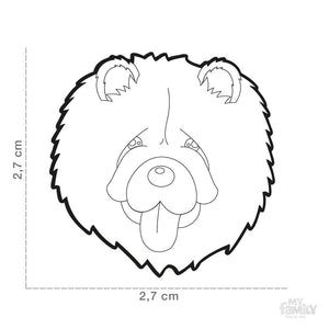 Médaille pour chien collection Friends, CHOW CHOW - Boutique Le Jardin Des Animaux -médailleBoutique Le Jardin Des AnimauxMF10
