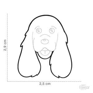 Médaille pour chien collection Friends, ÉPAGNEUIL COCKER, Couleurs variées - Boutique Le Jardin Des Animaux -médailleBoutique Le Jardin Des AnimauxMF12WHITEBLACK