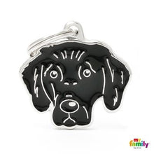 Load image into Gallery viewer, Médaille pour chien collection Friends, FLAT COAT RETRIEVER - Boutique Le Jardin Des Animaux -médailleBoutique Le Jardin Des AnimauxMF103
