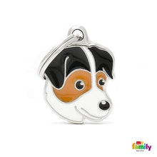 Load image into Gallery viewer, Médaille pour chien collection Friends, JACK RUSSELL, couleurs variées - Boutique Le Jardin Des Animaux -médailleBoutique Le Jardin Des AnimauxMF25COLORED
