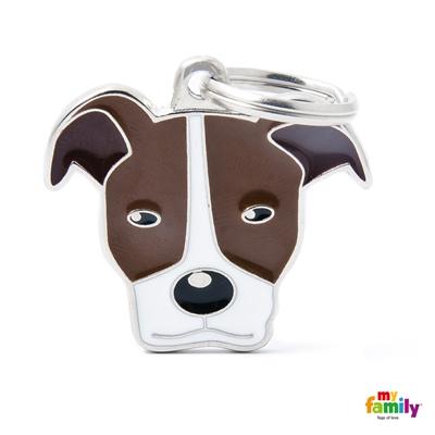 Médaille pour chien collection Friends, PITBULL, Couleurs variées - Boutique Le Jardin Des Animaux -médailleBoutique Le Jardin Des AnimauxMF06
