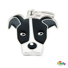 Load image into Gallery viewer, Médaille pour chien collection Friends, PITBULL, Couleurs variées - Boutique Le Jardin Des Animaux -médailleBoutique Le Jardin Des AnimauxMF06WHITEBLACK
