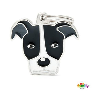 Médaille pour chien collection Friends, PITBULL, Couleurs variées - Boutique Le Jardin Des Animaux -médailleBoutique Le Jardin Des AnimauxMF06WHITEBLACK