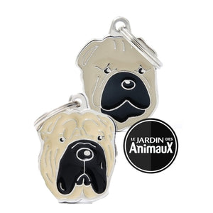 Médaille pour chien collection Friends, Shar Pei, Couleurs variées - Boutique Le Jardin Des Animaux -médailleBoutique Le Jardin Des AnimauxMF05N
