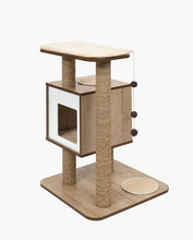 Load image into Gallery viewer, Meuble High Base Vesper – chêne, arbre à chat - Boutique Le Jardin Des Animaux -Griffoir, meuble et litBoutique Le Jardin Des Animaux52042
