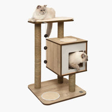 Load image into Gallery viewer, Meuble High Base Vesper – chêne, arbre à chat - Boutique Le Jardin Des Animaux -Griffoir, meuble et litBoutique Le Jardin Des Animaux52042

