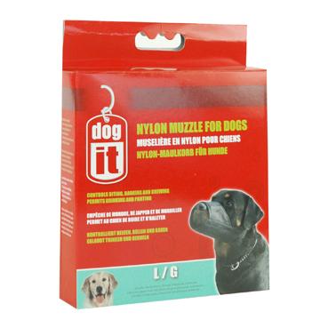 Muselière Dogit en nylon pour chiens, noire, grande, 18,5 cm (7,3 po) - Boutique Le Jardin Des Animaux -Accessoires de prommenadeBoutique Le Jardin Des Animaux90804
