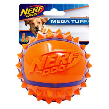 Nerf Dog Balle bicolore à crampons en thermoplastique - Boutique Le Jardin Des Animaux -jouet chienBoutique Le Jardin Des AnimauxVP6681
