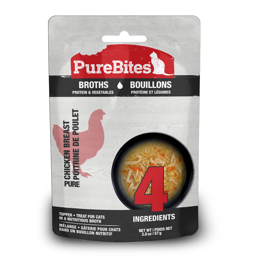 Purebites - Chicken breast in broth cat treats