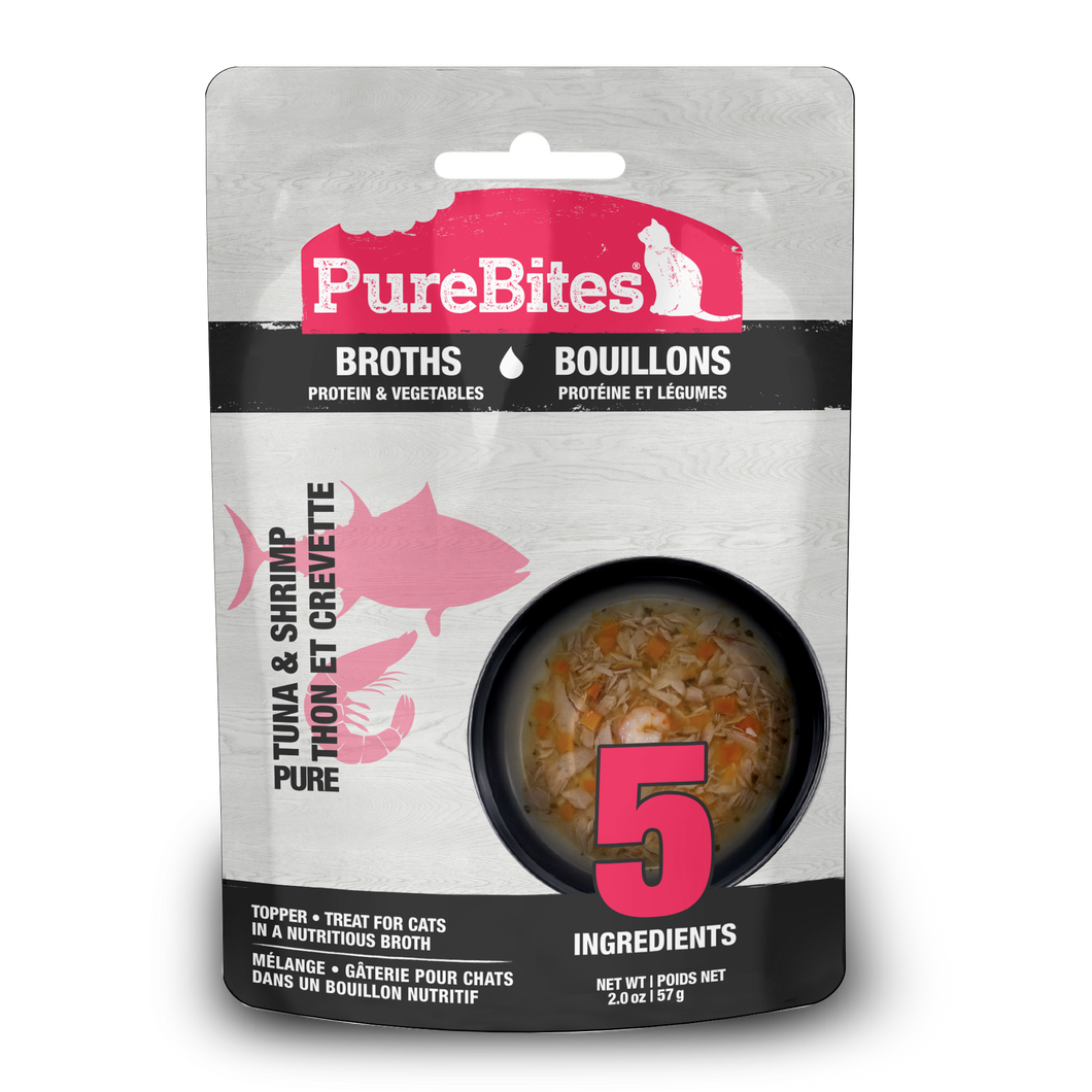 Purebites - Tuna and Shrimp Cat Treats in Broth