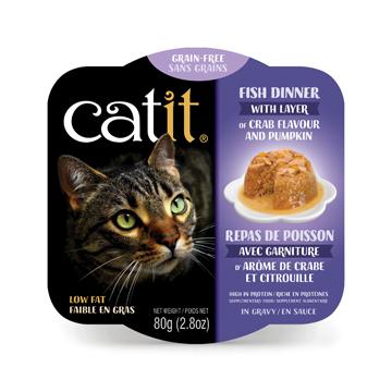 Repas pour chat Catit - Poisson avec crabe et citrouille 80g - Boutique Le Jardin Des Animaux -conserve pour chatBoutique Le Jardin Des Animaux44716