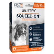 Sentry boite de 3 tubes à presser topique anti-puces et anti-tiques pour chien pesant entre 15 et 30 kg - Boutique Le Jardin Des Animaux -anti-parasitaire pour chatBoutique Le Jardin Des Animaux70027