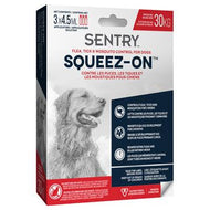 Sentry boite de 3 tubes à presser topique anti-puces et anti-tiques pour chien pesant plus de 30 kg - Boutique Le Jardin Des Animaux -anti-parasitaire pour chatBoutique Le Jardin Des Animaux70026