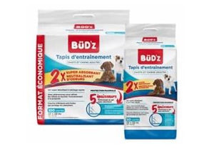 Serviettes d’entraînement Bud'z pour chien, paquet de 100 - Boutique Le Jardin Des Animaux -entrainement proprrté
