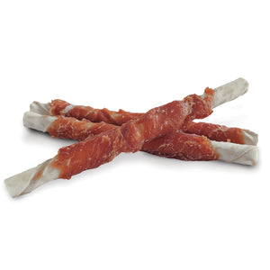 Rawhide chew - knotted bone 2-14 inches