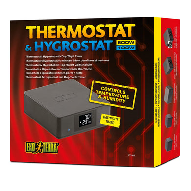 Thermostat (600W)/hygrostat (100W) Exo Terra avec minuteur, diurne et nocturne - Boutique Le Jardin Des Animaux -temperatureBoutique Le Jardin Des Animaux