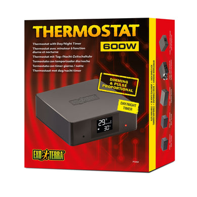 Thermostat Exo Terra avec minuteur à fonction diurne et nocturne, 600 W - Boutique Le Jardin Des Animaux -temperatureBoutique Le Jardin Des AnimauxPT2454
