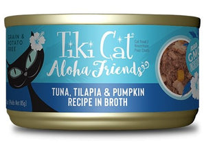 Tiki Cat Aloha Friends, conserve pour chat recette thon, tilapia et citrouille - Boutique Le Jardin Des Animaux -conserve pour chatBoutique Le Jardin Des Animaux201-40006