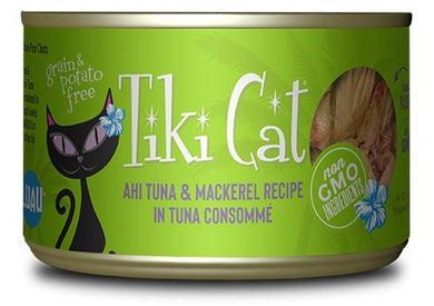 Tiki Cat Papeekeo Luau, conserve pour chat recette de thon et maquereau - Boutique Le Jardin Des Animaux -conserve pour chatBoutique Le Jardin Des Animaux