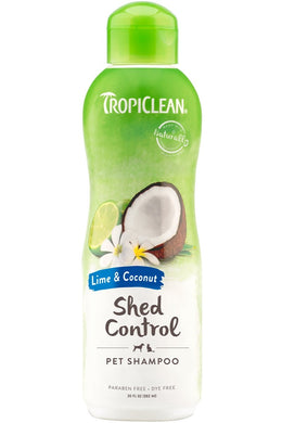 Tropiclean Shampoing - Contrôle de la mue à la lime et à la noix de coco 592mL - Boutique Le Jardin Des Animaux -ToilettageBoutique Le Jardin Des AnimauxTC202443