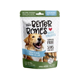 Zeus Better Bones - arôme de lait, torsade enrobé de poulet, paquet 10 - Boutique Le Jardin Des Animaux -Gâterie pour chienBoutique Le Jardin Des Animaux92755